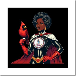 Richmond Virginia 1970s Black Female Comic Book Superhero RVA Posters and Art